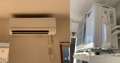 伊万里市マンションで2.2kwエアコン取り付け工事